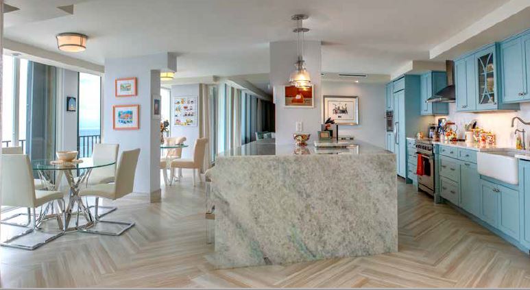 Stunning Oceanfront Kitchen Remodel by Stonewater Kitchens and Catheri