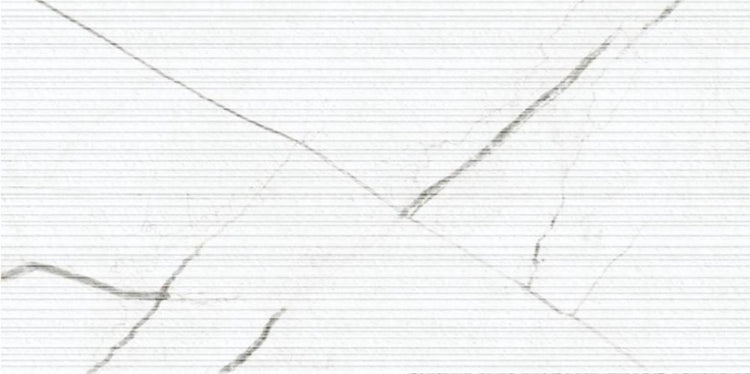 12x24 Classic White 3D Etch Matte