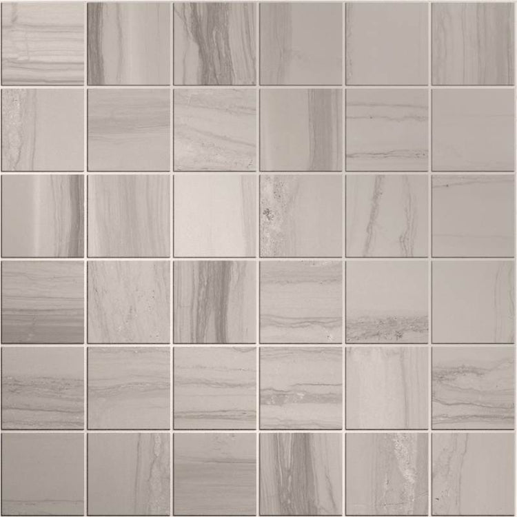 2x2 Square Canyon Taupe Matte Mosaic