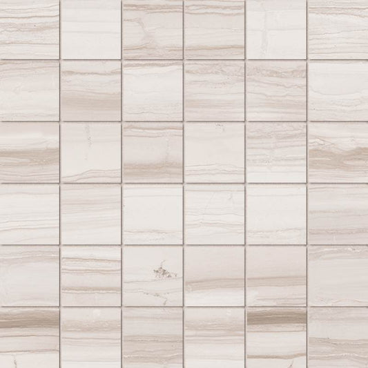 2x2 Square Canyon White Matte Mosaic