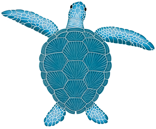20x24 Loggerhead Turtle Aqua