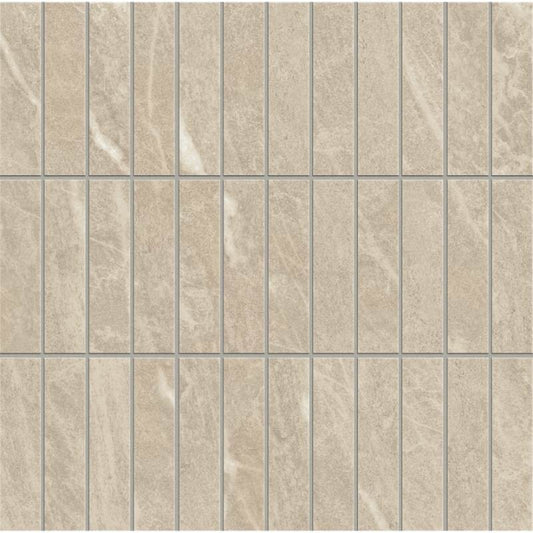 1x4 Domino Cream Matte Porcelain Mosaic