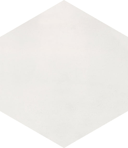 9x8 Off White Hexagon