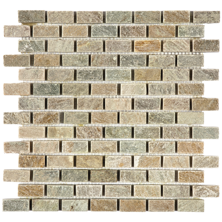 3/4x1 Beige Brick Quartzite