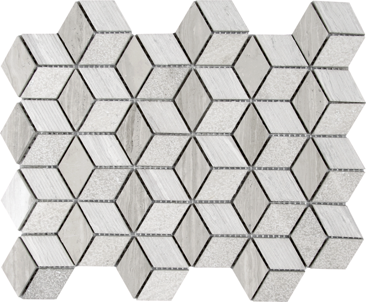 Gray 3D Diam. Limestn Multi Finish