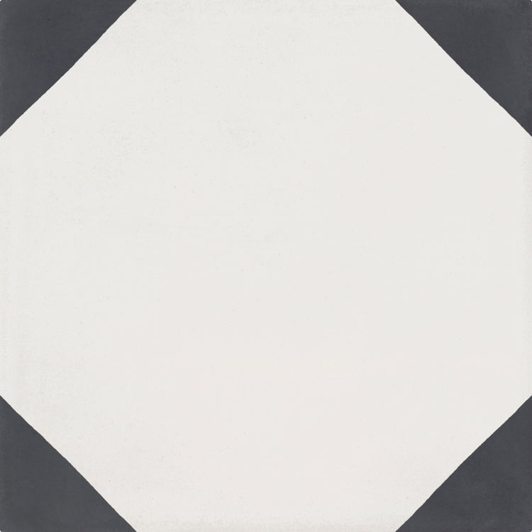 8x8 Modern Triangle Antracite/Off White