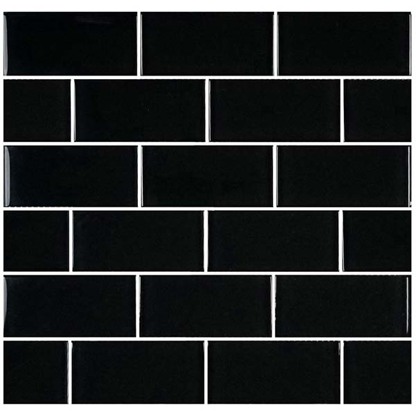 2x4 Black Mosaic