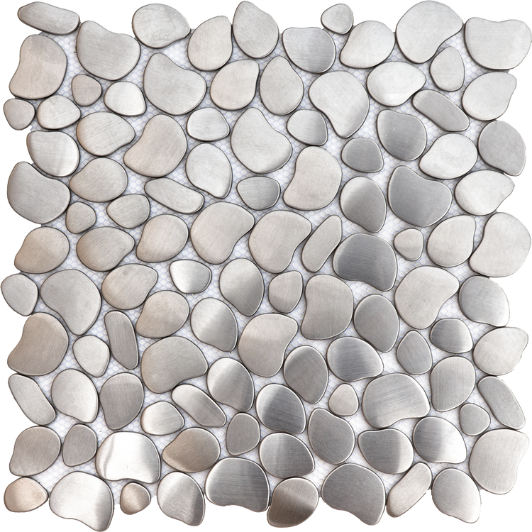 Brushed Silver Inox Metal Interlocking