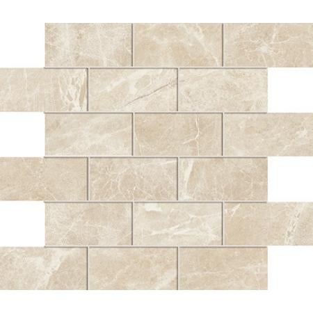 ATLAS CONCORDE 2x4 Monument Cream Brick Mosiac Matte