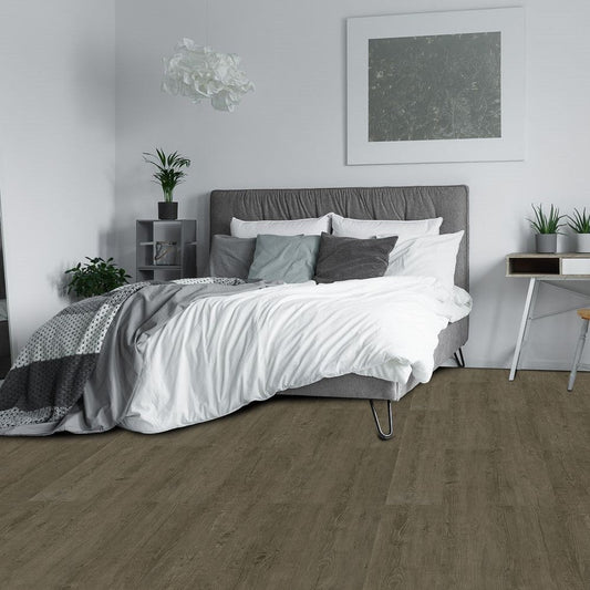 7x48 Dark Gray 4mm Click Vinyl Embossed