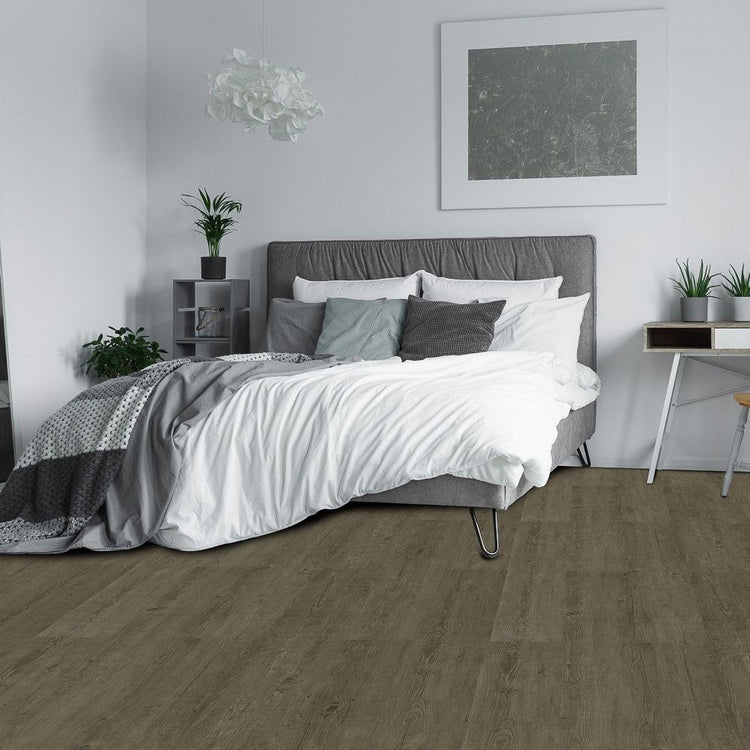 7x48 Dark Gray 4mm Click Vinyl Embossed