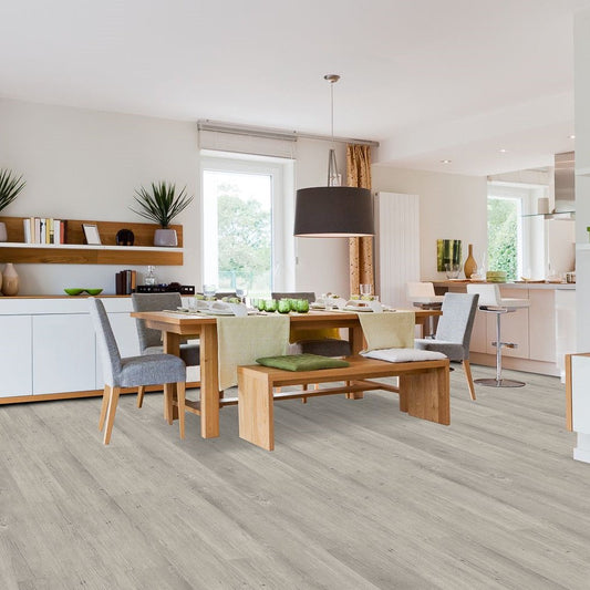 7x48 Med Gray 4mm Click Vinyl Embossed