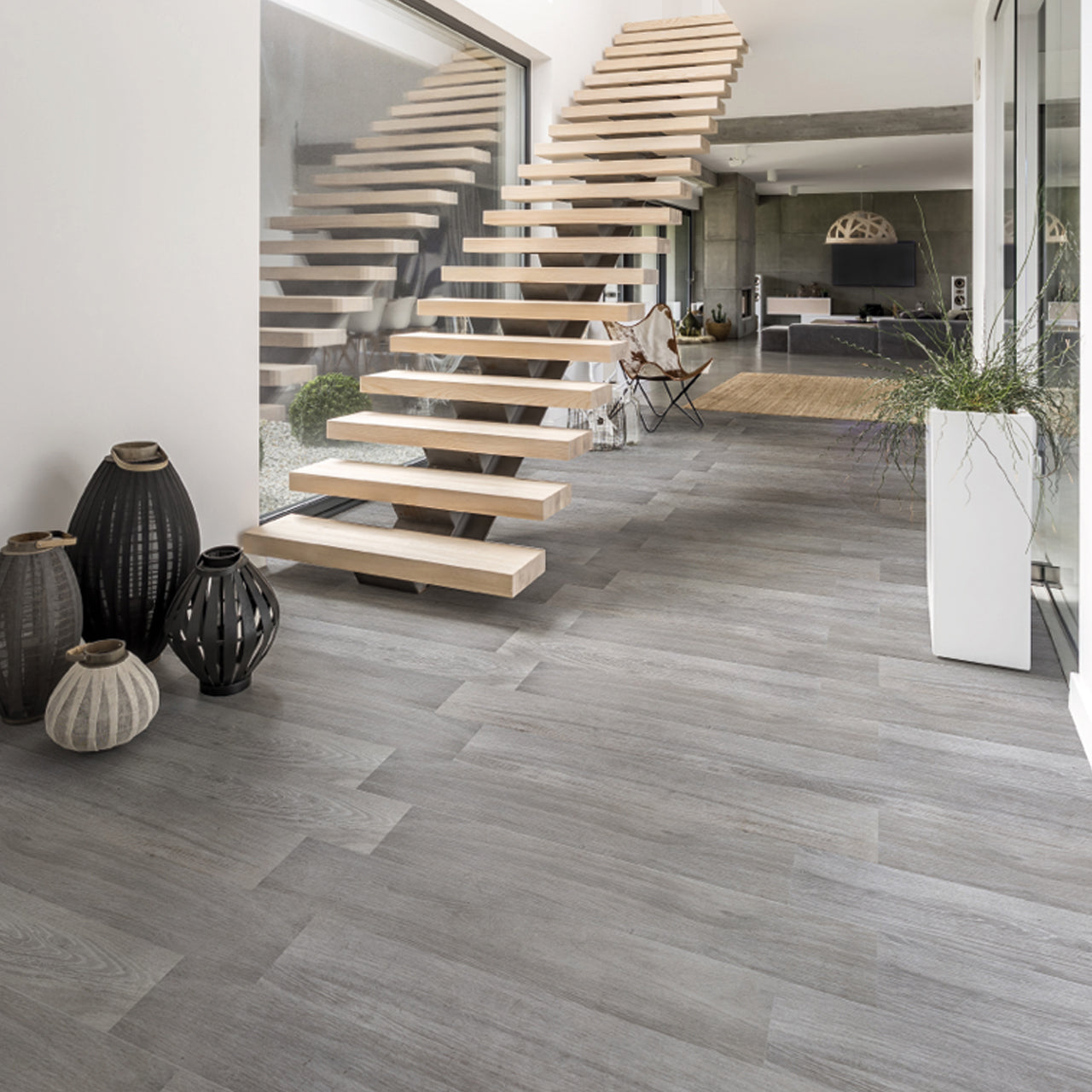 Ronda Gray 39.19 x 39.19 Natural Porcelain Tile 