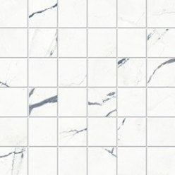 Mixed Size Ocean White Mosaic Matte