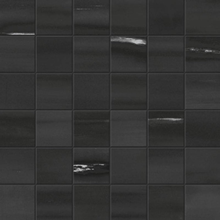 Mixed Size Black Mosaic Matte