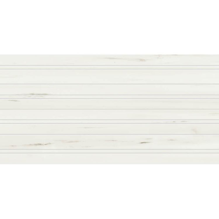12x24 Warm White Stripes Matte