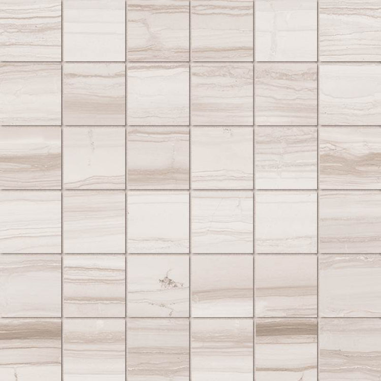 2x2 Square Canyon White Matte Mosaic