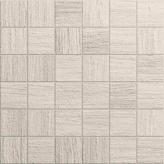 2x2 Square Edge Gray Matte Mosaic