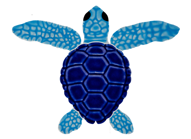 4in Loggerhead Turtle B Mini Blue 