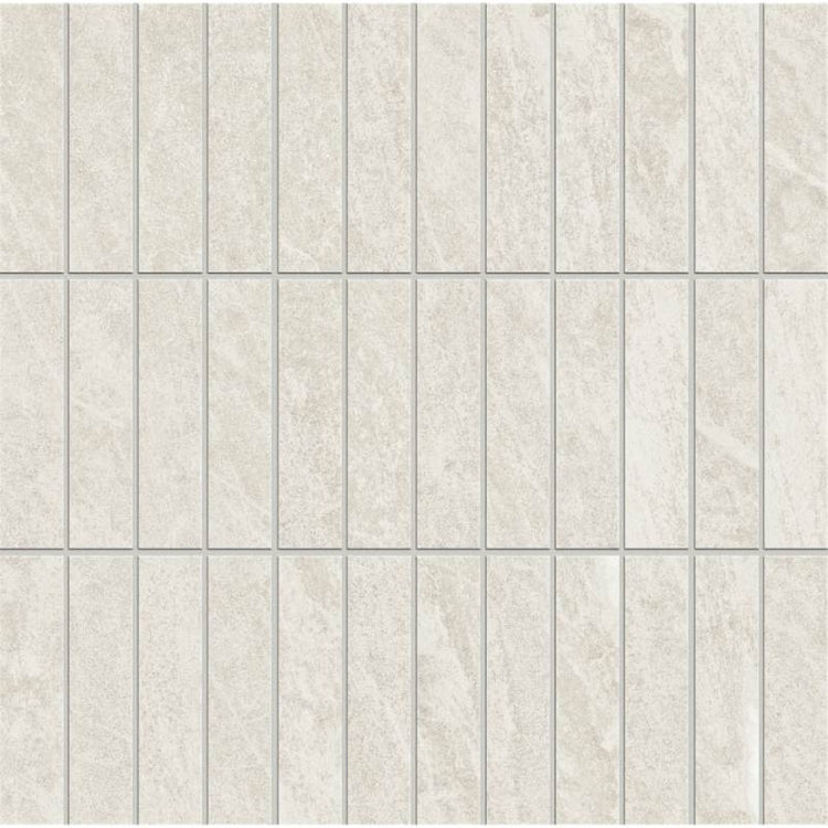 1x4 Domino White Matte Porcelain Mosaic