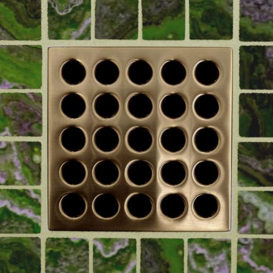 3.75in Square Brushed Bronze Grate