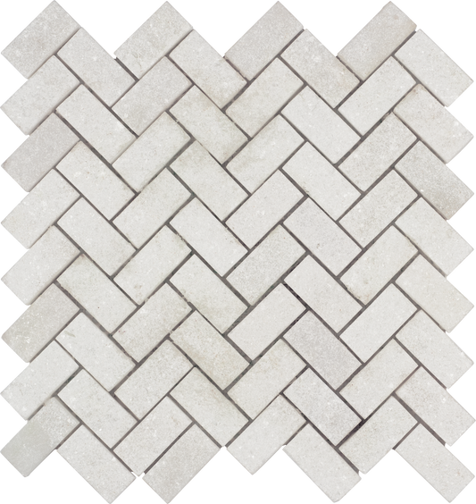 White Marble Mosaic Sand Blasted