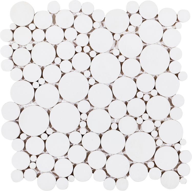 White Round Mosaic