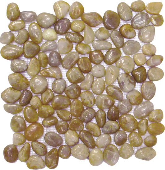 Beige Polished Pebble Interlocking