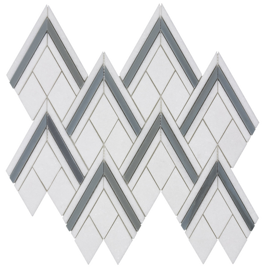 Random Sahara White Stone Mosaic