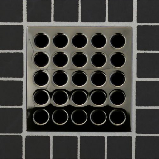 3.75in Square Black Chrome Grate