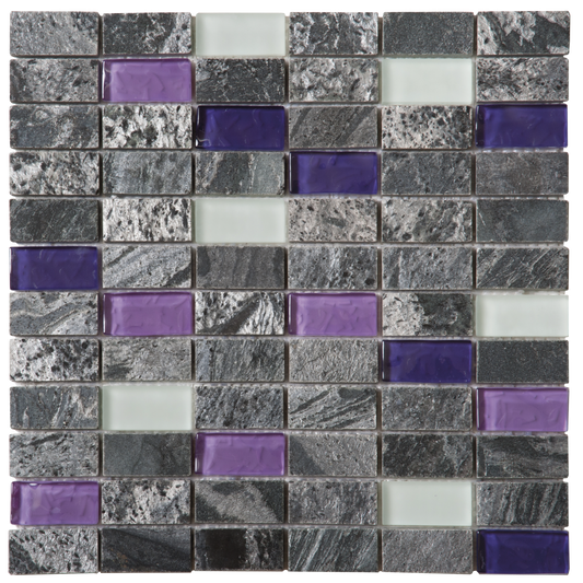 Gray Polished Quartzite Purple & White G