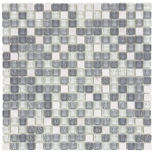 5/8x5/8 Marble/Glass Mosaic