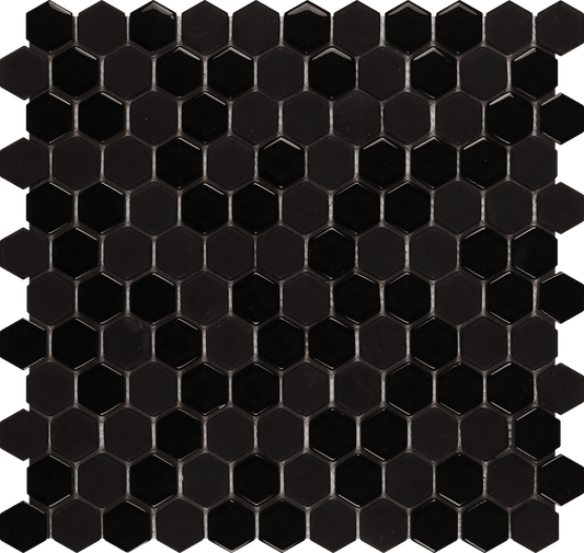 Hexagon Black Mosaic