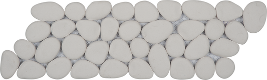 White Pebble Mosaic Border