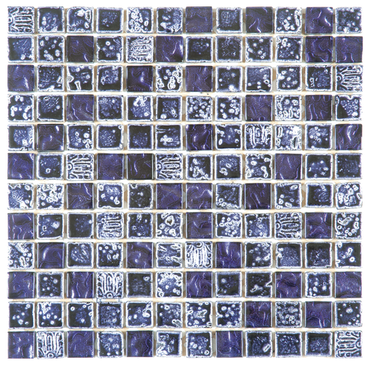 7/8x7/8Purple Mix Marble Glass