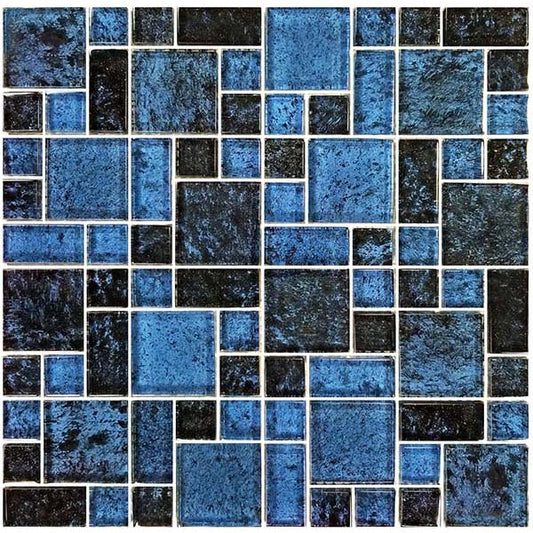 Azure Black Mixed Mosaic