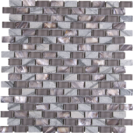 Taupe/Gray Mother Of Pearl Brick