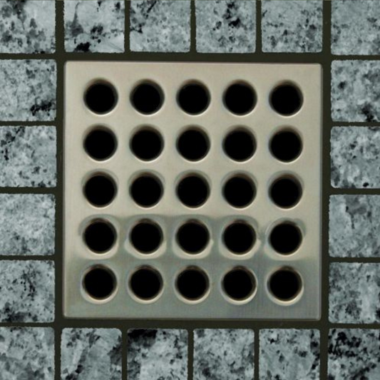 3.75in Sqaure Brushed Nickel Grate