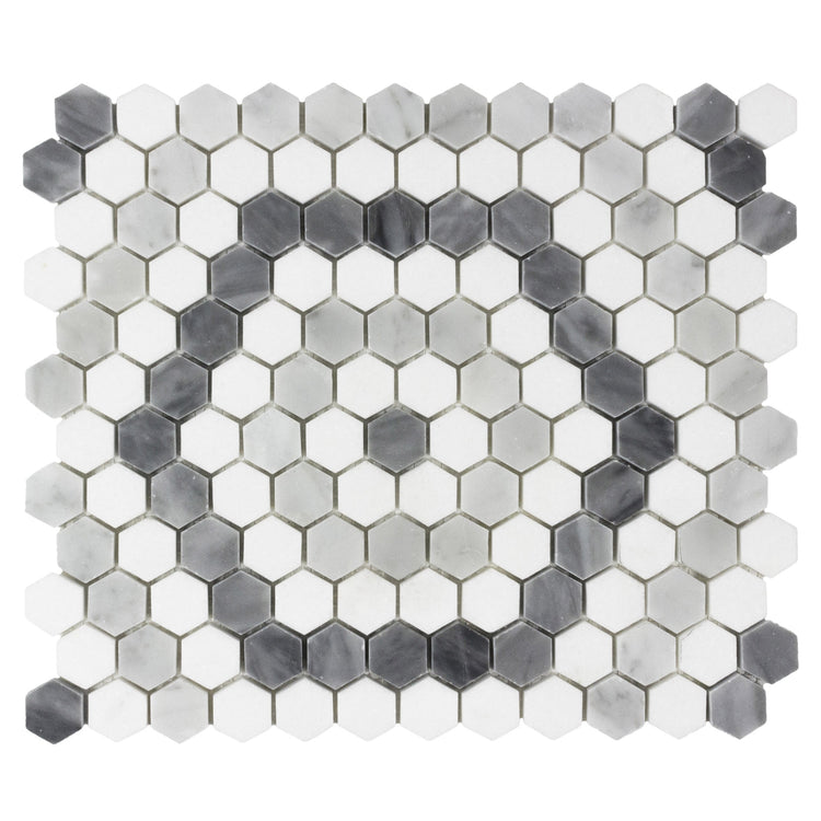 1x1 Marrakesh White Stone Mosaic