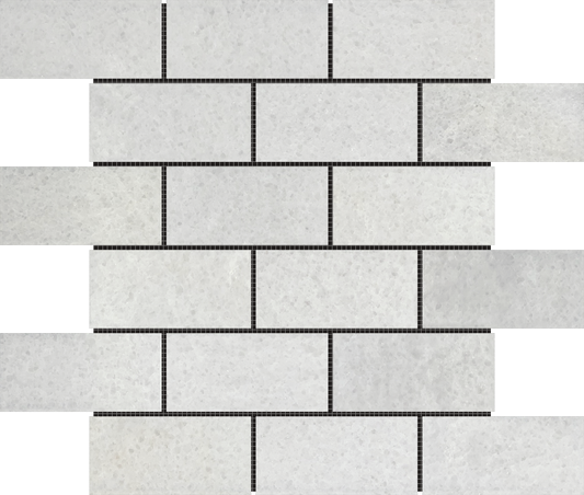 2x4 White Brick Mosaic