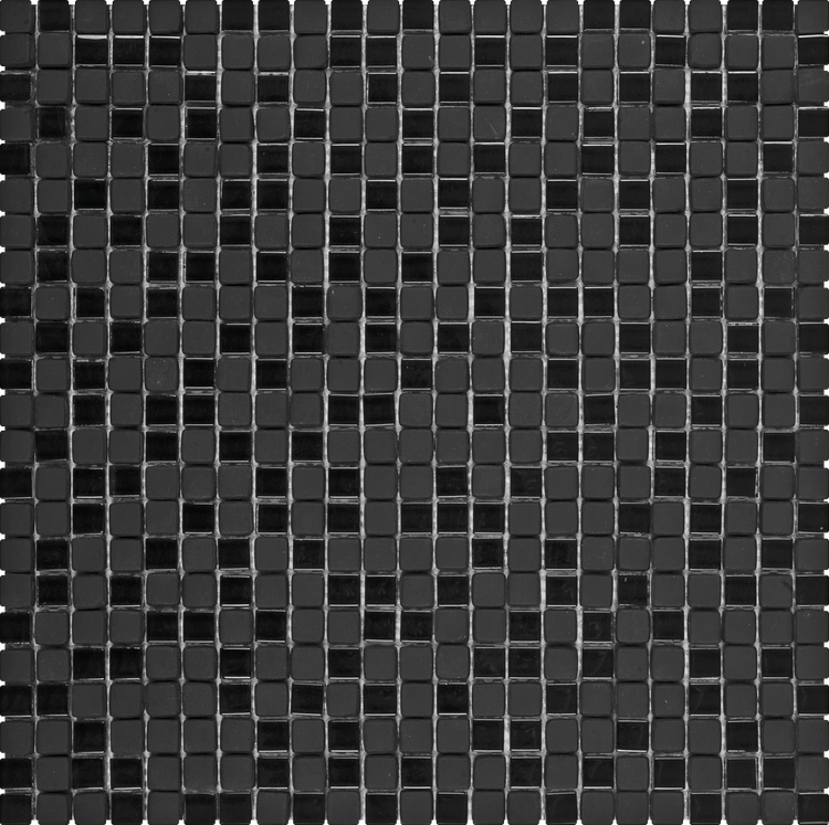 5/16x5/16 Black Matte/Shinny Mosaic