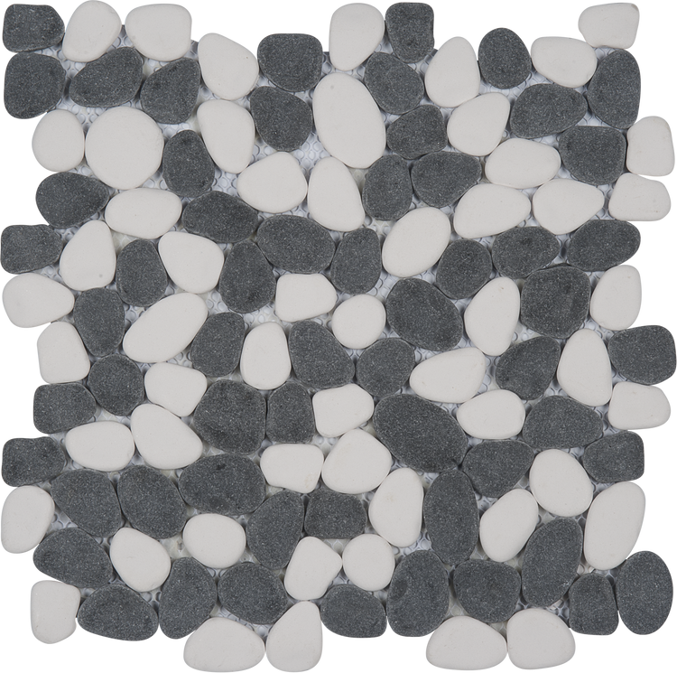 White/Black Pebble Mosaic