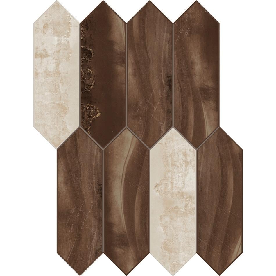 Rust Tile Transparent 2.5x4 Extend Rust Mosaic | Rustic Charm